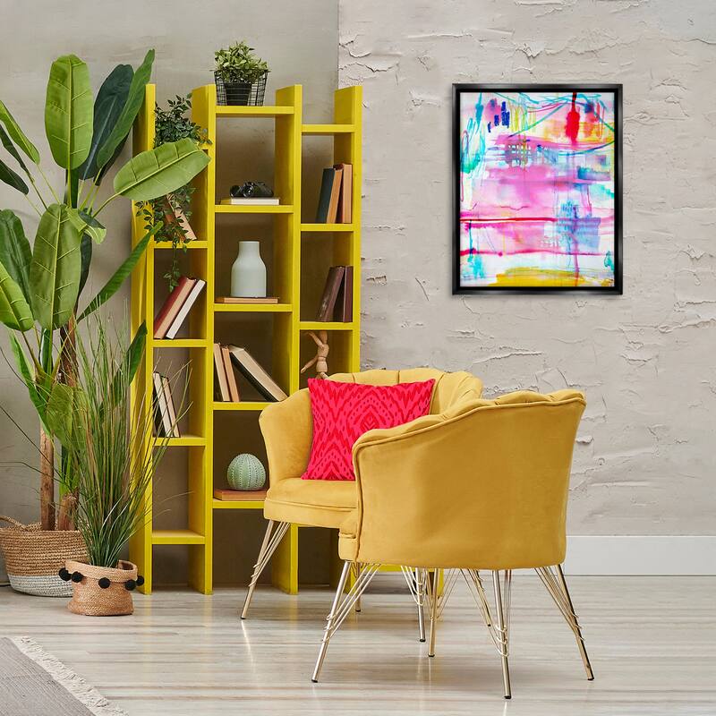 Stupell Picnic Party Composition Framed Floater Canvas Wall Art Design By Gemma Bardot