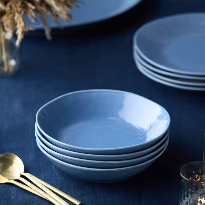 Certified International Cloudy Sky 9.5" Soup/Cereal Bowls,Set of 4 - 9.5'' W x 9.5'' D x 2'' H