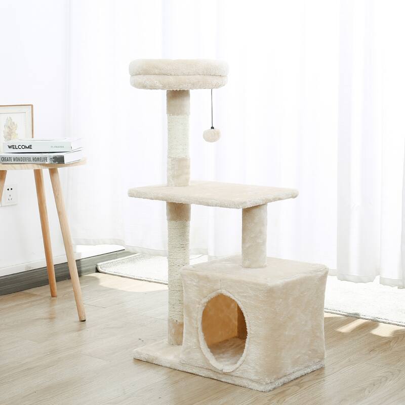 Pet Cat Tree Condo House Scratcher Scratching Post Climbing Tree Toys