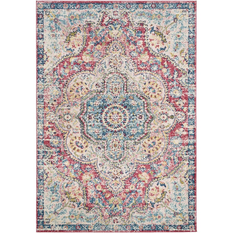 Livabliss Elaziz Updated Traditional Medallion Area Rug