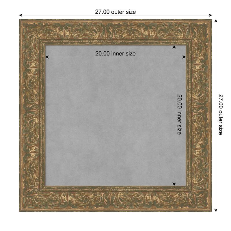 Amanti Art Luxe Black Framed - 27 x 27 in - Luxe Bronze Gold