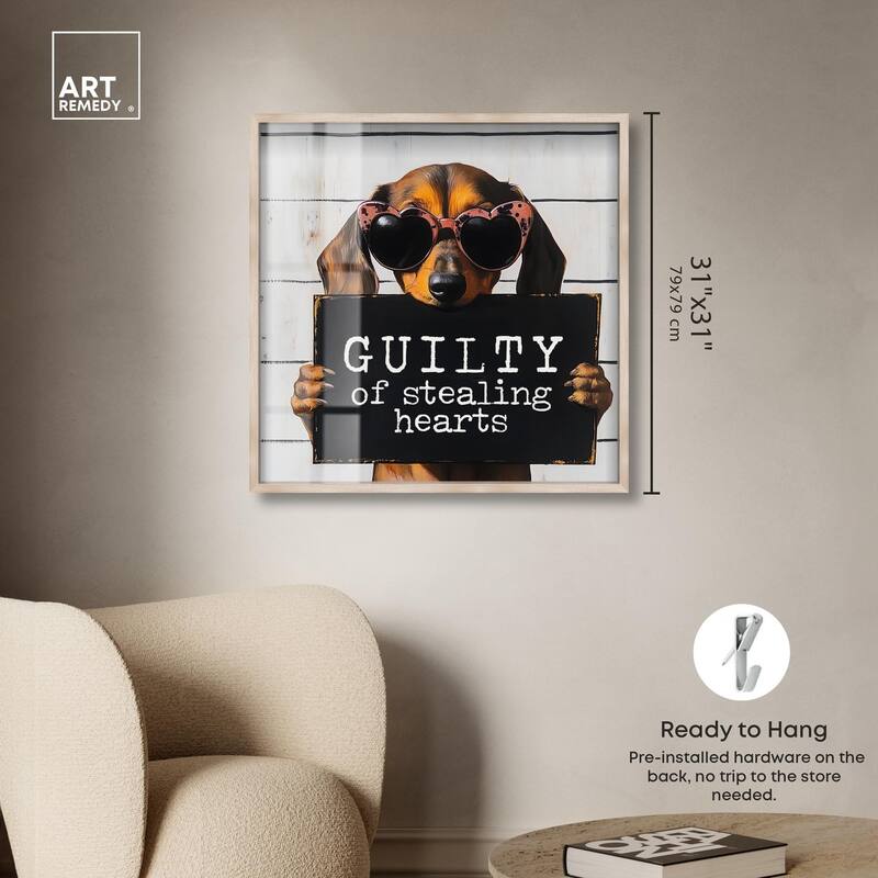 Guilty of Stealing Hearts Shadowbox by Art Remedy