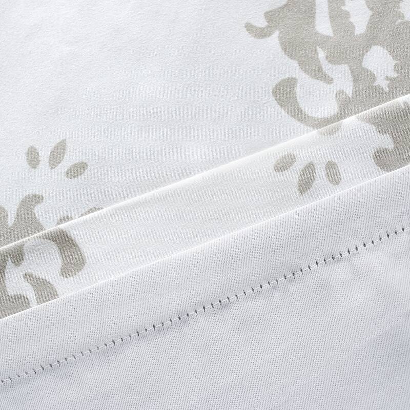 DriftAway Asher Medallion European Floral Blackout Lined Curtain 2 Panels