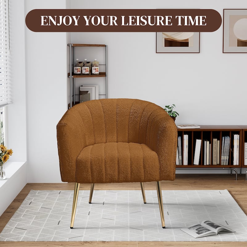 Ouyessir Oversized Modern Upholstered Accent Chair with Tufted Back