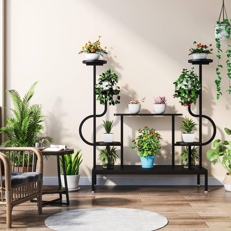 8-tier Metal Plant Stand Indoor for Multiple Plants