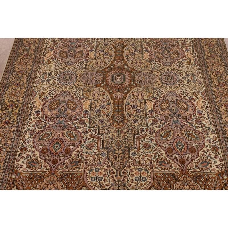 Anatolian Turkish Vintage Area Rug Handmade Bedroom Wool Carpet - 6'8" X 10'0"