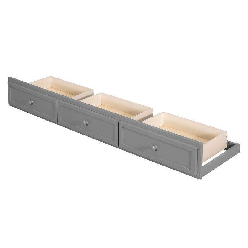 Twin-Over-Full Bunk Bed with Drawers