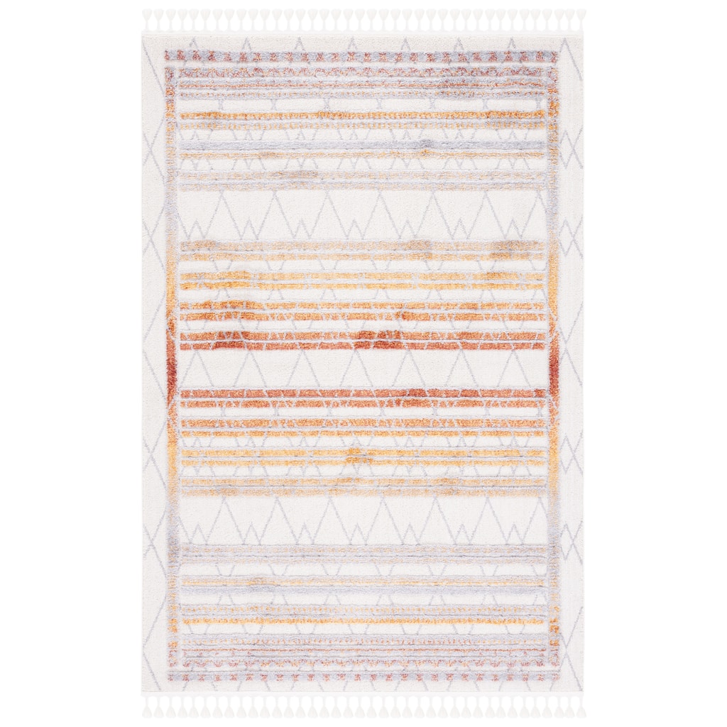 SAFAVIEH Handmade Marrakech Amancia Traditional Rug - Grey/Multi - 5' 3" x 7' 6"