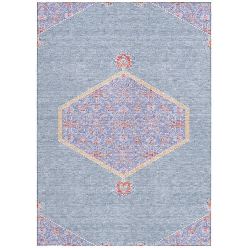 HomeRoots Oriental Traditional Rectangle Outdoor Rug