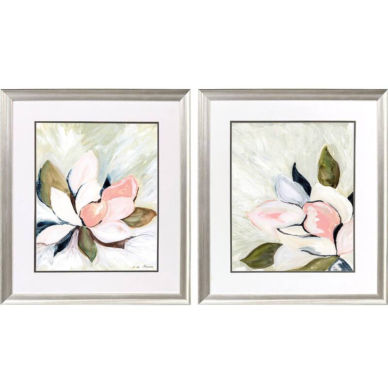 Paragon Floral Burst Framed Art - Set of 2