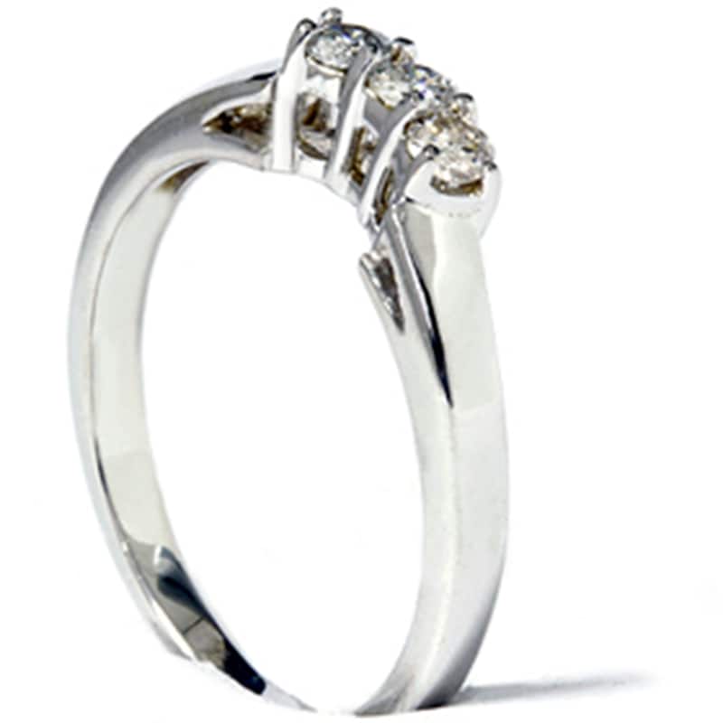 1/4ct Diamond Wedding Anniversary Curved Guard Ring