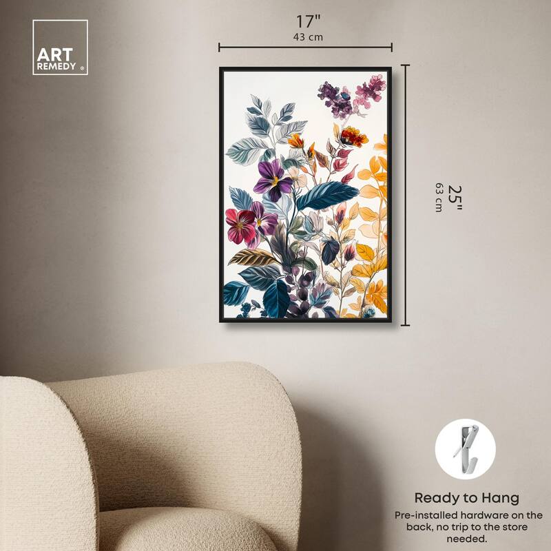 Iris Indigo I Canvas by Art Remedy