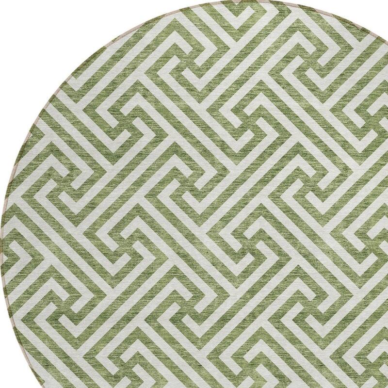 HomeRoots Geometric Transitional Rectangle Outdoor Rug