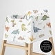 preview thumbnail 5 of 4, Sweet Jojo Designs Watercolor Dinosaur Dino Boy 5 in 1 Baby Car Seat and Nursing Cover Green Blue Modern Jurassic Nature Animal