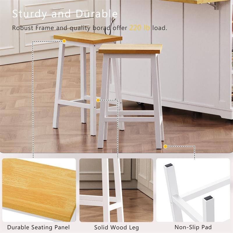 3-Piece/1 Piece Kitchen Island Set with/without 2 Bar Stools, Kitchen Cart on Wheels with 3 Drawers, Drop Leaf & Open Side Racks