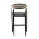 preview thumbnail 10 of 56, Christopher Knight Home Elmore Fabric and Iron 30 Inch Barstools (Set of 2)