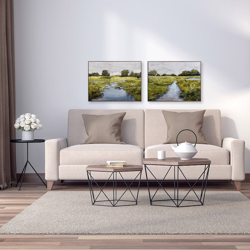 Propac Images Pause Lull S/2 Textured Wall Art - Green