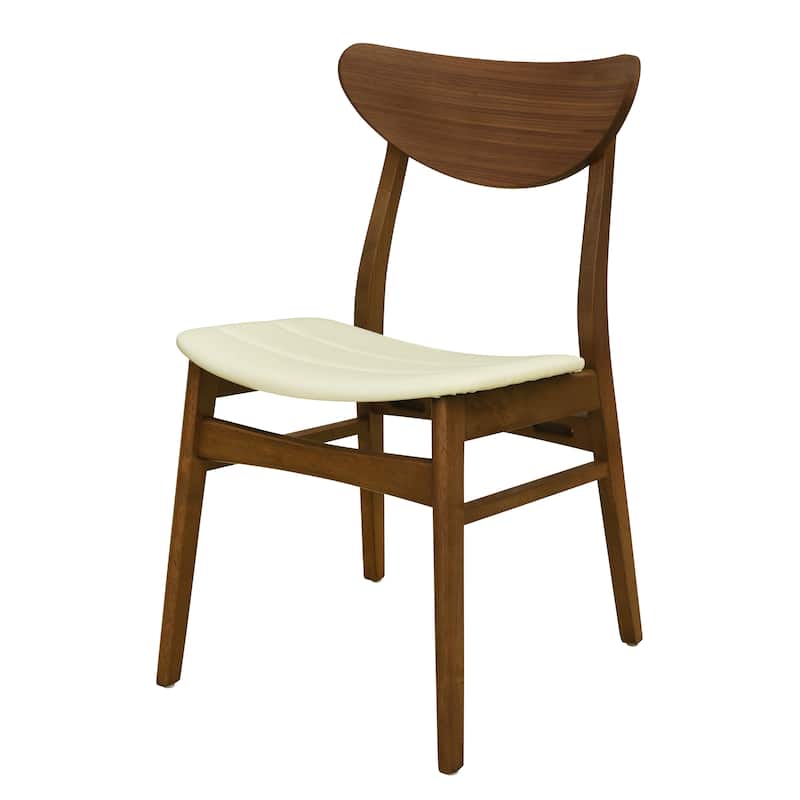 Anise Faux Leather and Rubberwood Dining Chair (Set of 2) by Christopher Knight Home