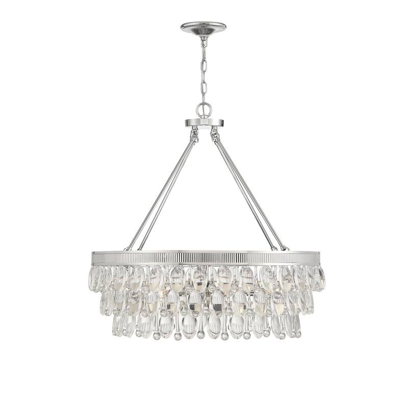 Savoy House Windham 6 Light 28" Wide Crystal Chandelier