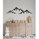 preview thumbnail 9 of 15, Mountains Wall Decal Nursery Decor. 14 tall x 45 wide inches - Black