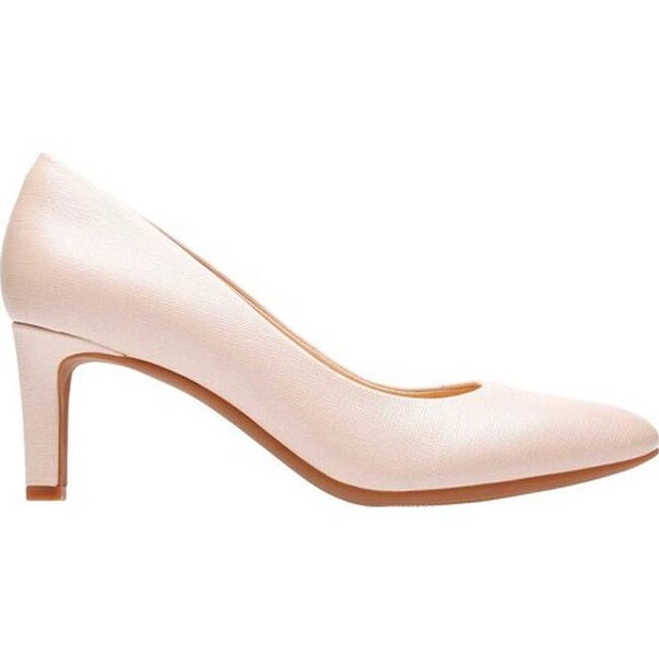 clarks cream heels
