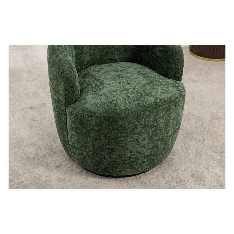 Fabric Swivel Accent Barrel Chair