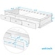 preview thumbnail 9 of 7, Twin Size Platform Storage Bed with 3 Drawers