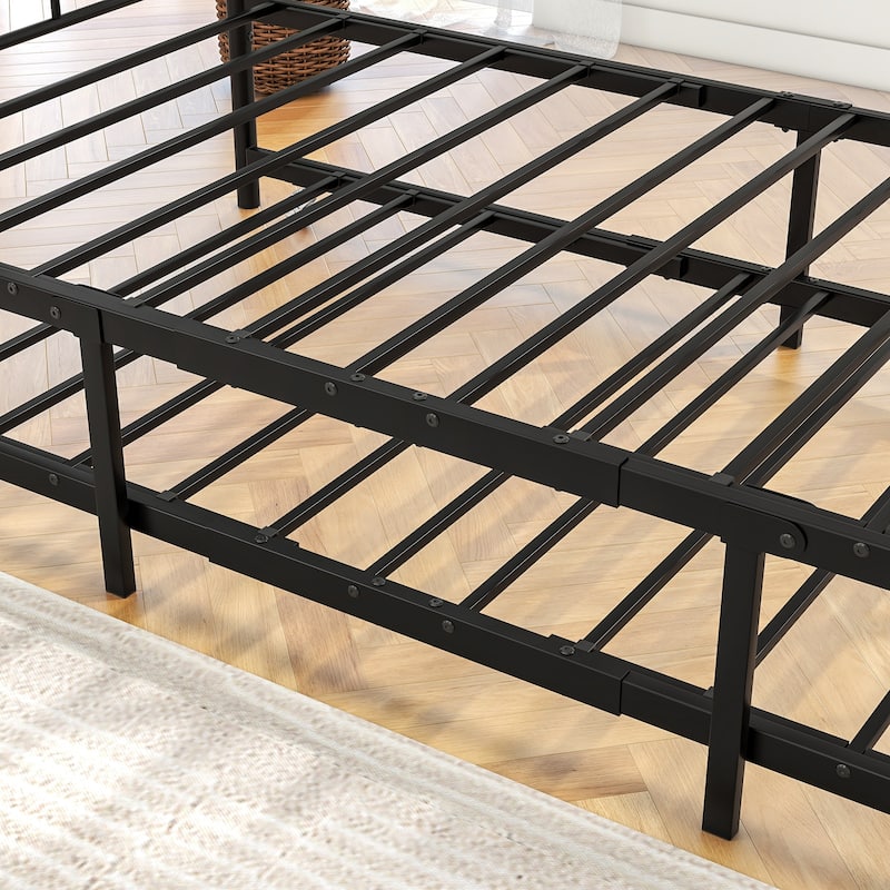 Twin Size Daybed Metal Frame with Trundle Set