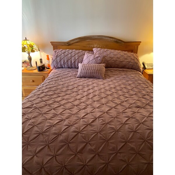 Lush Decor Ravello Pintuck 5-piece Comforter Set - Overstock ...