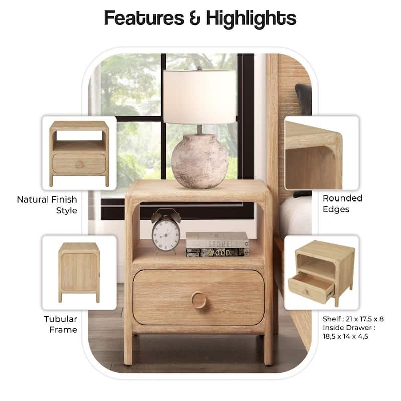 NPD Furniture Hansville Nightstand / Side Table