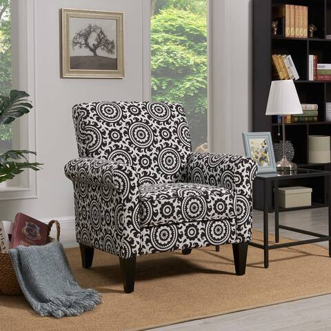 Copper Grove Union Black Medallion Arm Chair