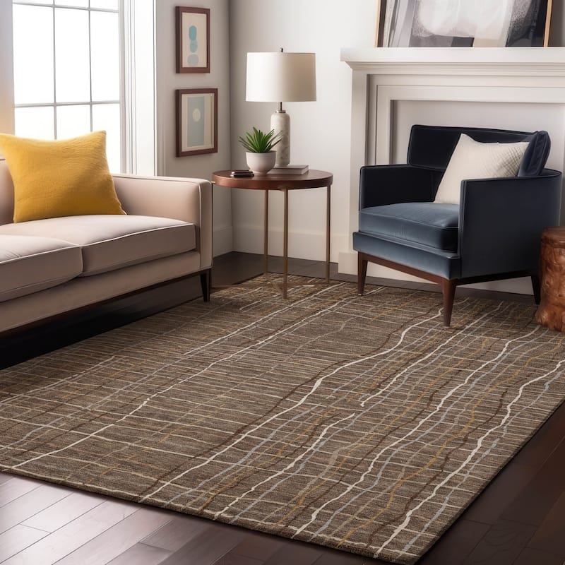 Premium Washable Super Soft Modern Gabriel Mayfield Rug - Taupe - 2'6" x 3'10"