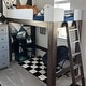 preview thumbnail 10 of 11, Mid-Century Modern Twin-Size High Loft Bed