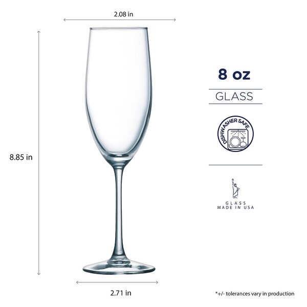 champagne glass ounces