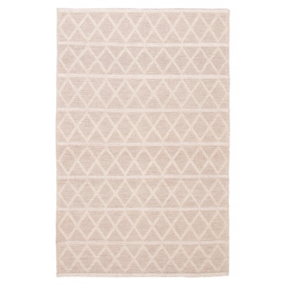 ECARPETGALLERY Braid weave Sienna Cream Wool Rug - 6'0 x 9'0