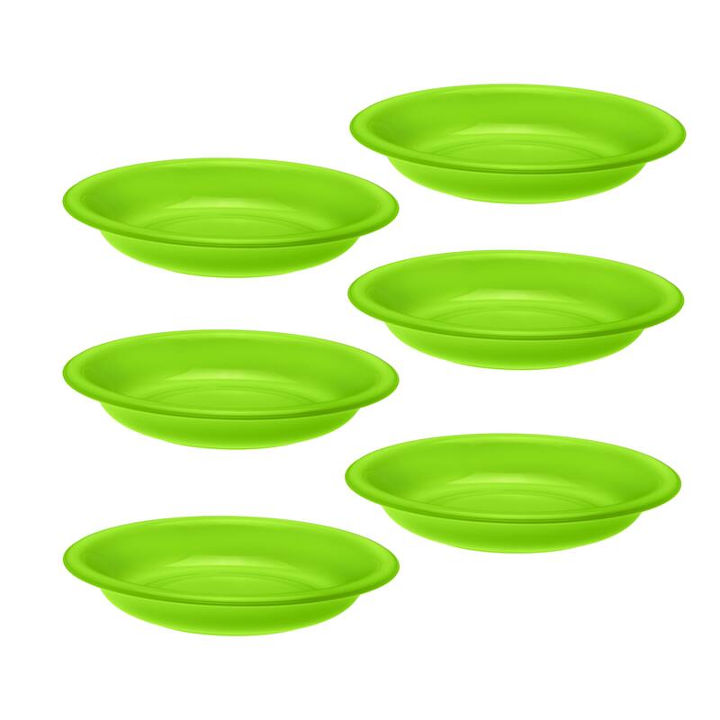 Plastic Plate 15-Ounce Microwavable,Dishwasher Safe - Green