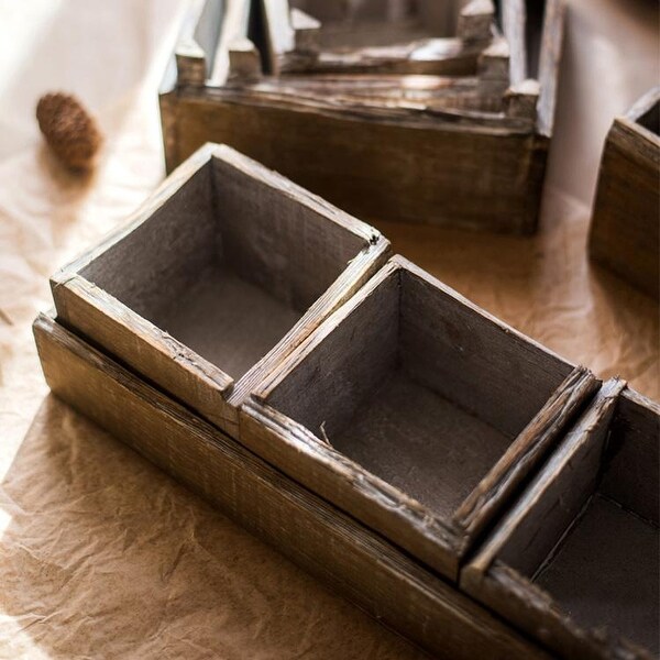 RusticReach Four Piece Solid Wood Table Box Set