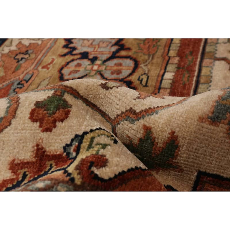 ECARPETGALLERY Hand-knotted Jules Sultane Ivory Wool Rug - 8'10 x 11'10