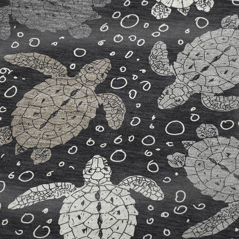 Premium Machine Washable ASB192 Turtle Sherpa Throw Blanket