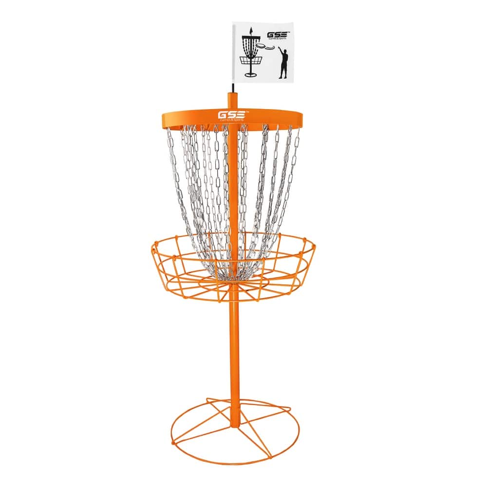 GSE™ Professional Portable 24-Chain Disc Golf Targets Basket, PRO Disc Golf Practice Goal Baskets