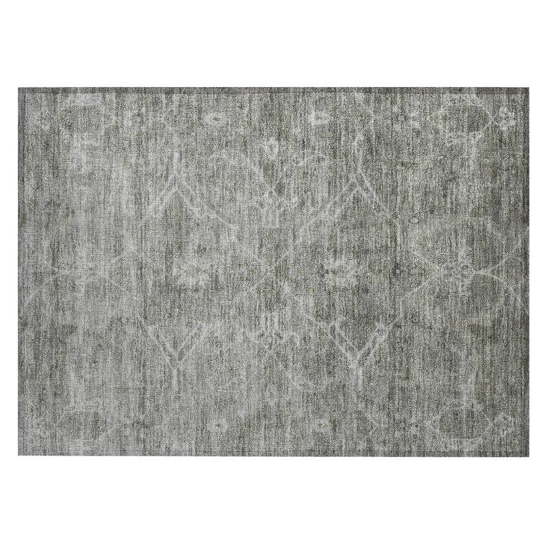 Machine Washable Indoor/ Outdoor Vintage Traditional Chantille Rug