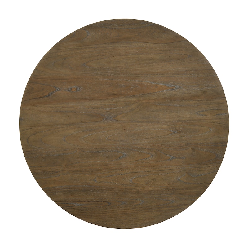 Murphy Walnut and Antique White Round Dining Table