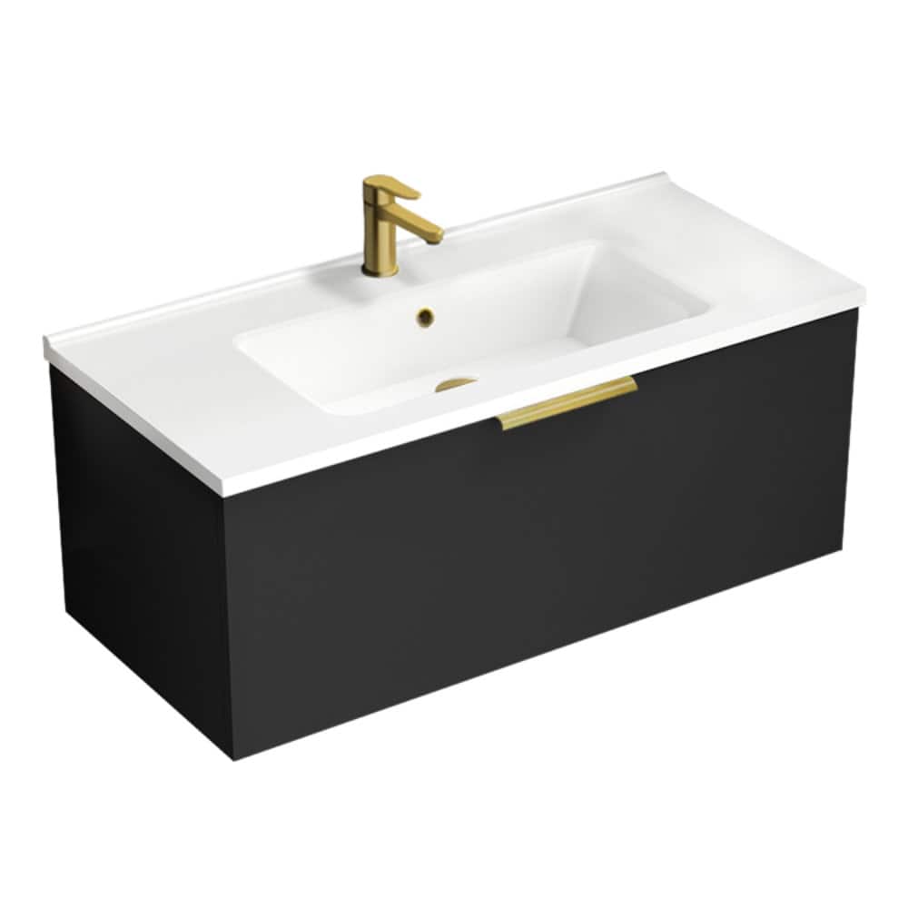 Nameeks Bodrum-3918-W Bodrum 40" Wall Mounted Single Basin Vanity Set