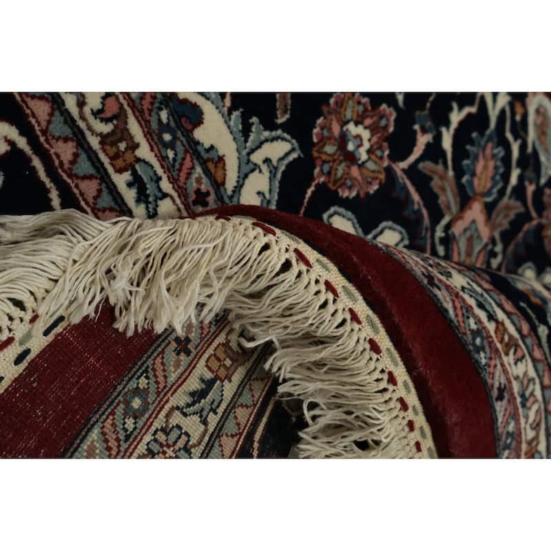 Hand Knotted Oriental 100% Wool Carpet Traditional Floral Red Tabriz Area Rug - 12' 3'' X 8' 10''