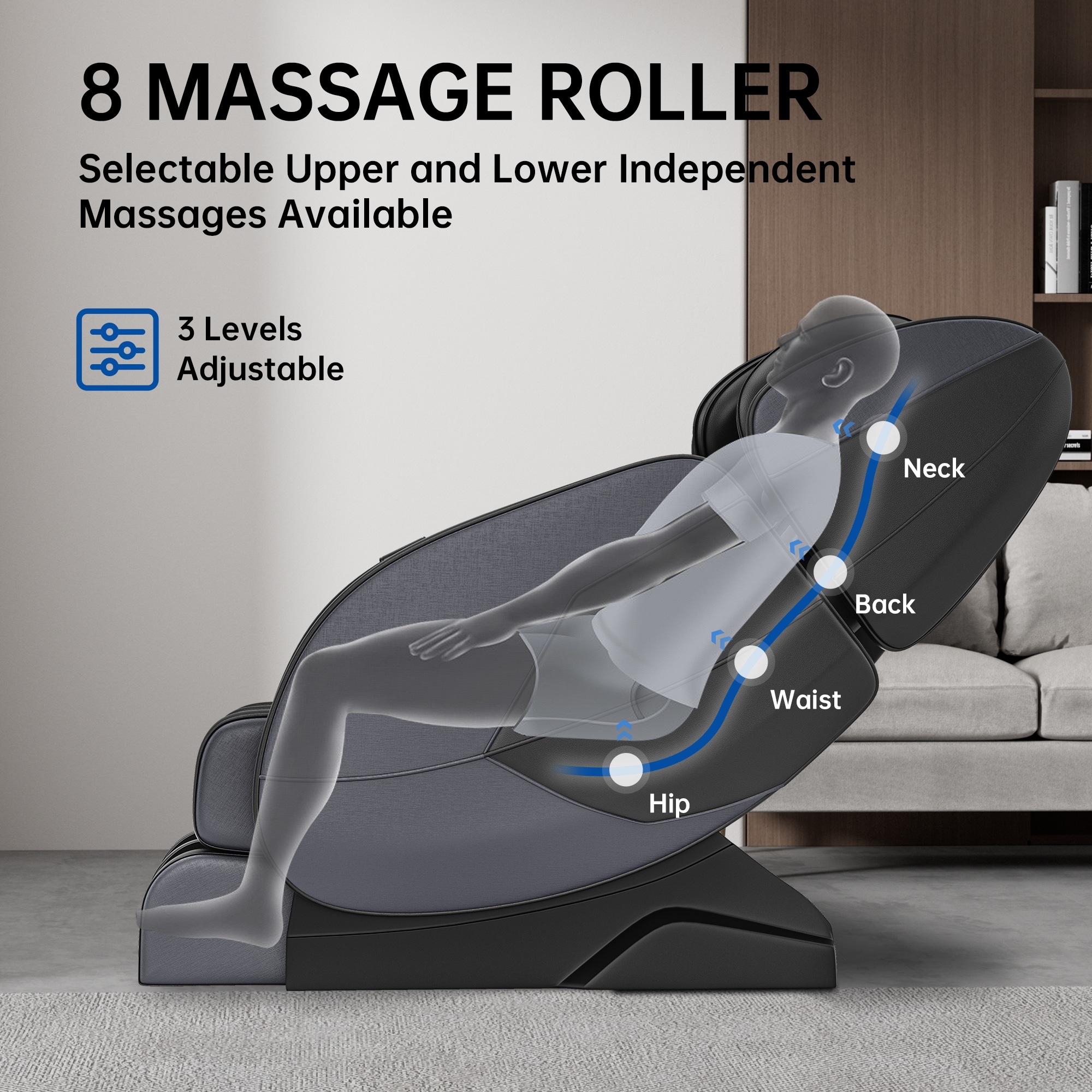Ukuowu Favor MM350 heated Full Body Massage Chair with zero gravity mode and Bluetooth music player