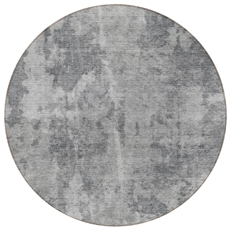 Machine Washable Indoor/ Outdoor Modern Ombre Chantille Rug