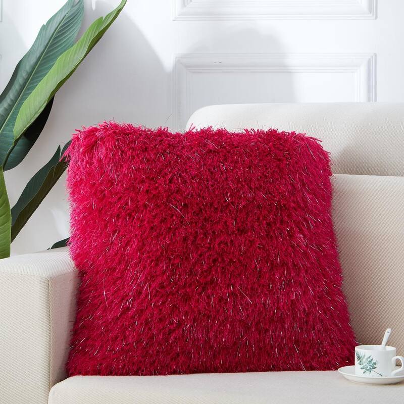 Manhattan Collection Shag Pillow