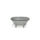preview thumbnail 2 of 10, Gray Metal Large Decorative Bathtub