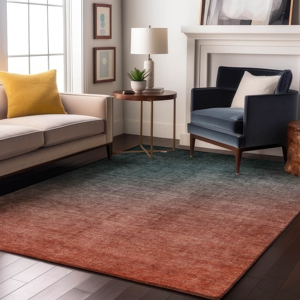 Premium Washable Super Soft Ombre Solid Mayfield Rug