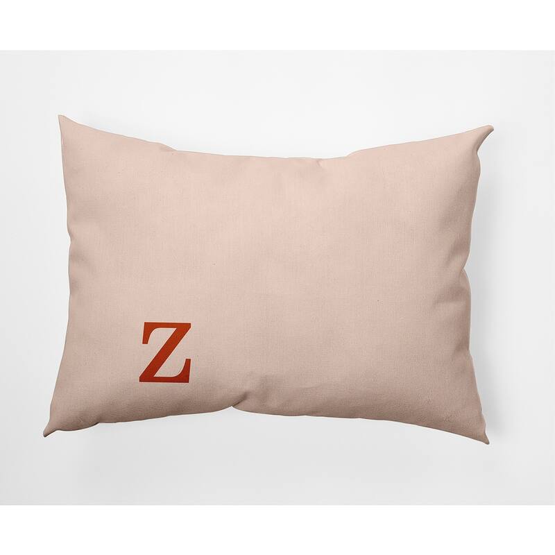 Modern Monogram Decorative Throw Pillow - 14" x 20" - z